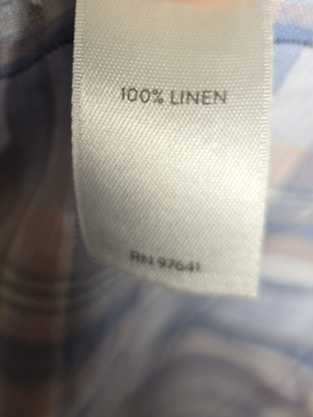 J. Jill Love Linen Women's XL Plaid Sun Summer Maxi Dress Sleeveless Blue Pink - Picture 5 of 7